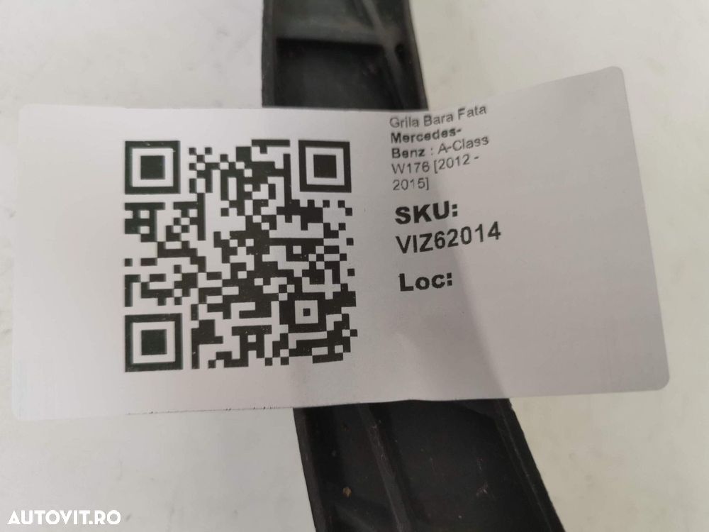 Grila Bara Fata Mercedes-Benz  A-Class W176 2012 2013 2014 2015 Origin - 8