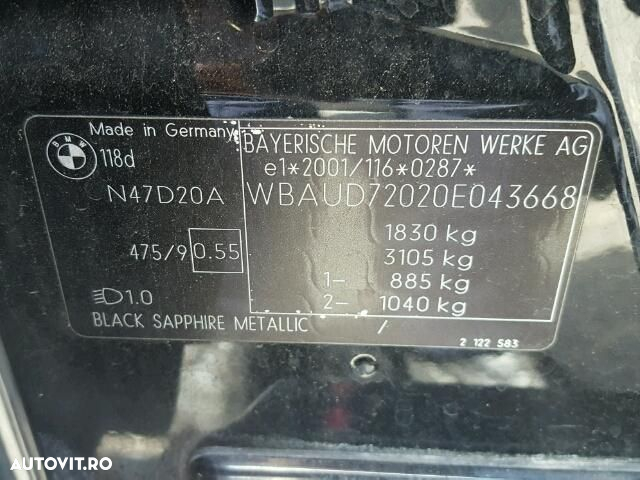 Dezmembrez BMW 118D E87 MOTOR N47D20A - 5
