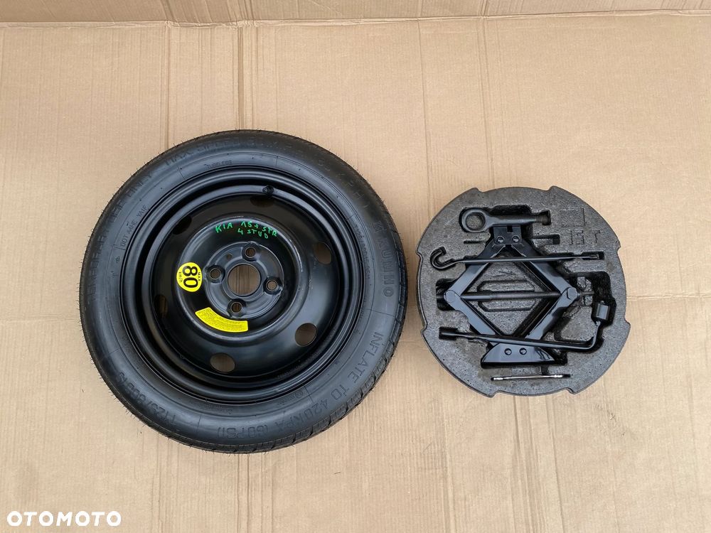 Koło dojazdowe dojazdówka 15 Kia Rio  Hyundai I10 I20 i10 i20  4x100  + zestaw - 1