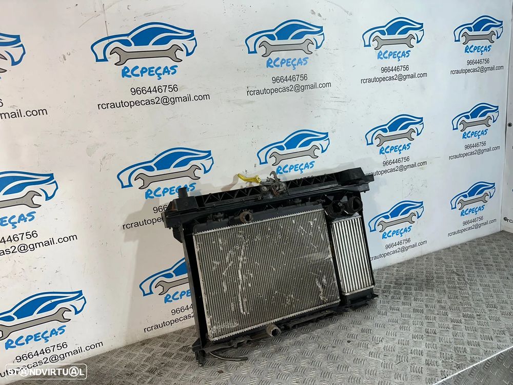 .Frente Fibra Chapa Radiadores Ventilador Ar Condicionado IC Intercooler PSA Peugeot Citroen 1.6 HDi 968272058 2008 - 2012 - 4