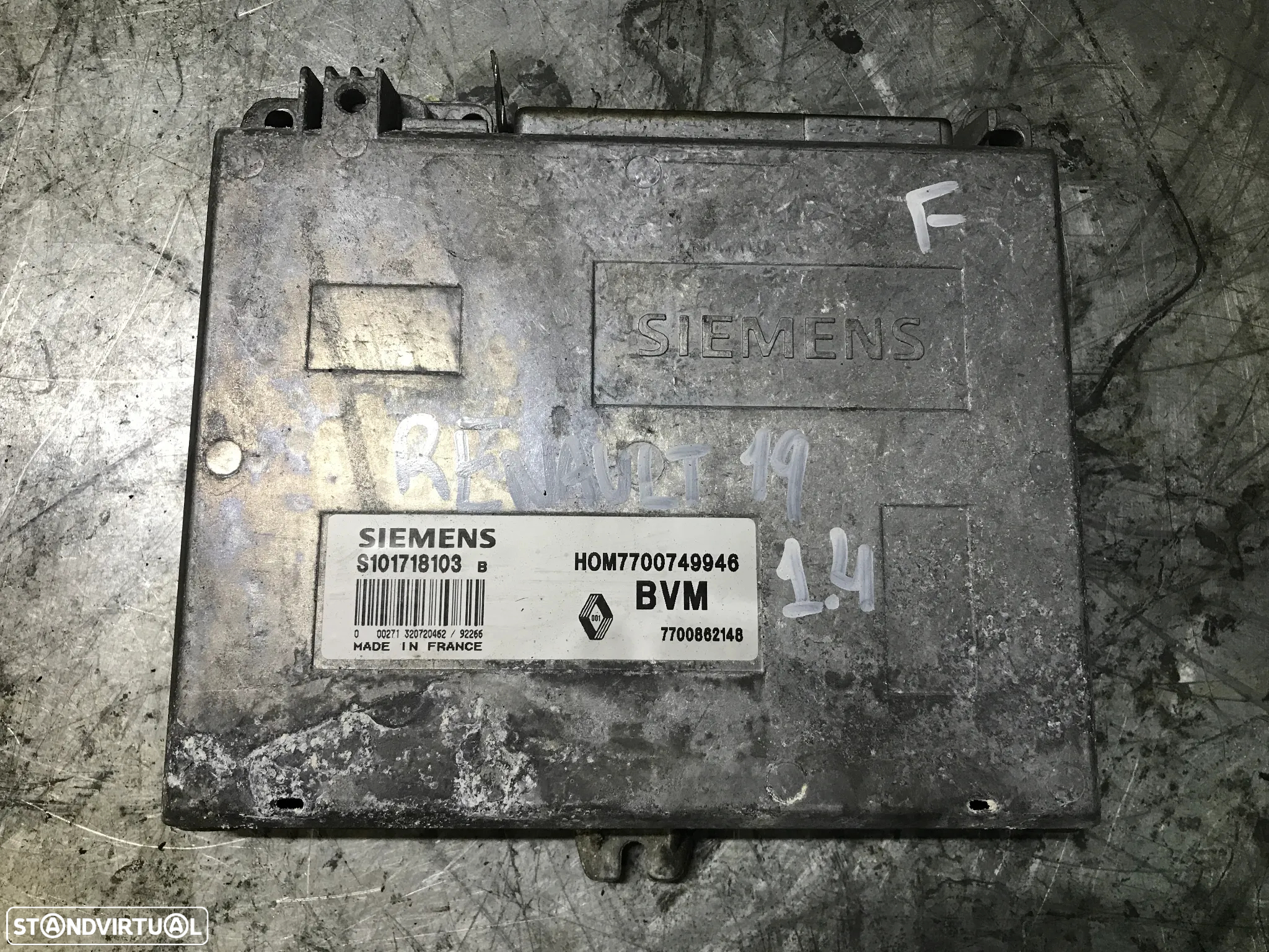 CENTRALINA DO MOTOR RENAULT 19 1.4i S101718103 7700749946 - 2