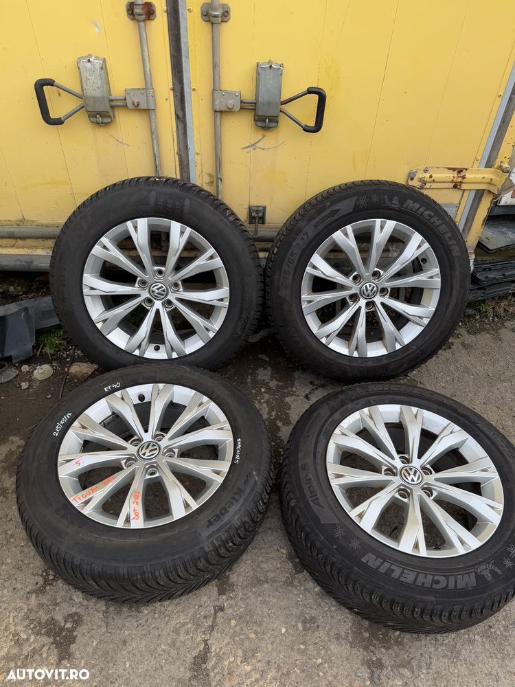 Jante aliaj VW TIGUAN an 2017   cu cauciucuri allseason 215/65R17 cod janta 5NA601025 - 1