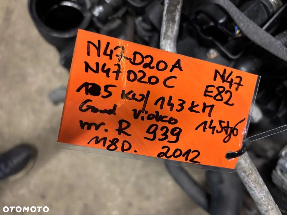 Silnik KOMPLETNY BMW n47 n47d20a n47d20c film video 2013 n47d20t0 E88 E82 E87 E90 E60 E83 E91 143 PS - 2