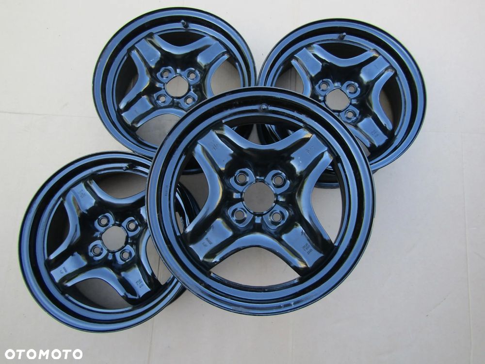 4x Felgi Stalowe 15 Opel Corsa C D E Adam Tigra Meriva Astra G H / Fiat Grande Punto Evo 6 j 4x100 ET39 piasta 56,6 mm + czujniki TPMS ORYGINALNE - 13