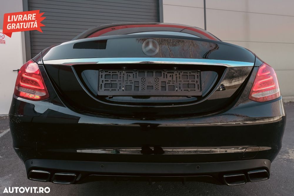 Ornamente Bara Spate Flapsuri Mercedes C Class W205 (2014-2020) Carbon Film- livrare gratuita - 23