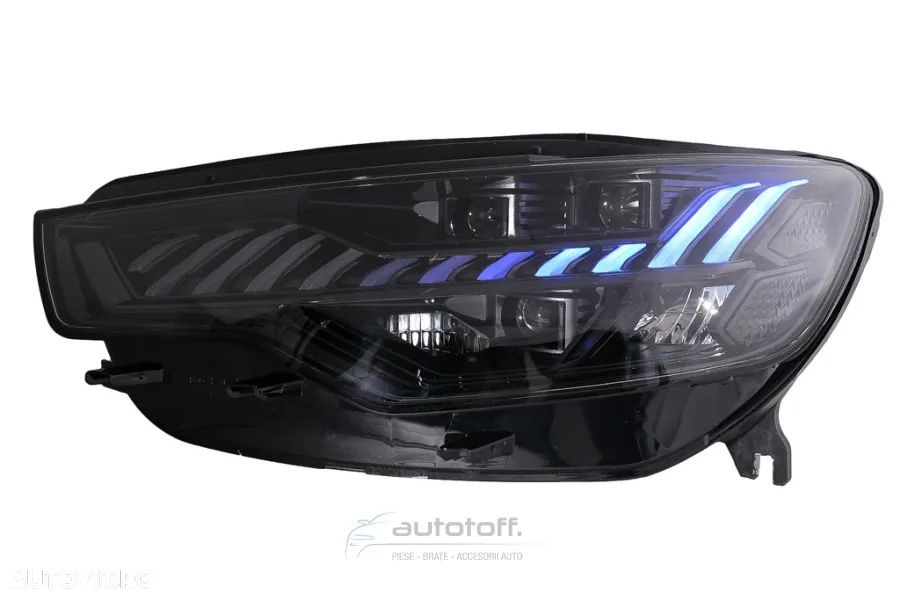 Faruri LED compatibile cu Audi A6 C7 4G (2011-2014) Facelift Design conversie Xenon la LED - 5