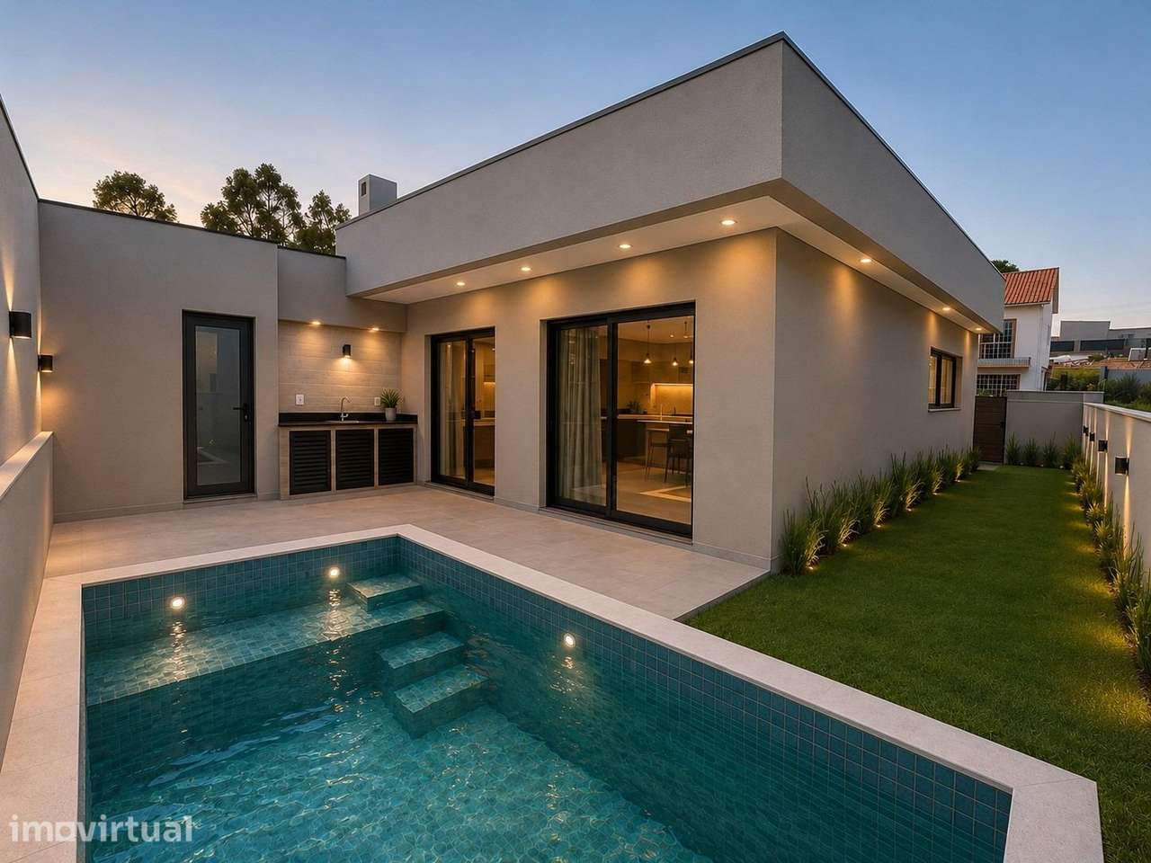 Moradia Térrea Isolada T3 com piscina, lote 353 em Fernão Ferro! - Grande imagem: 2/27