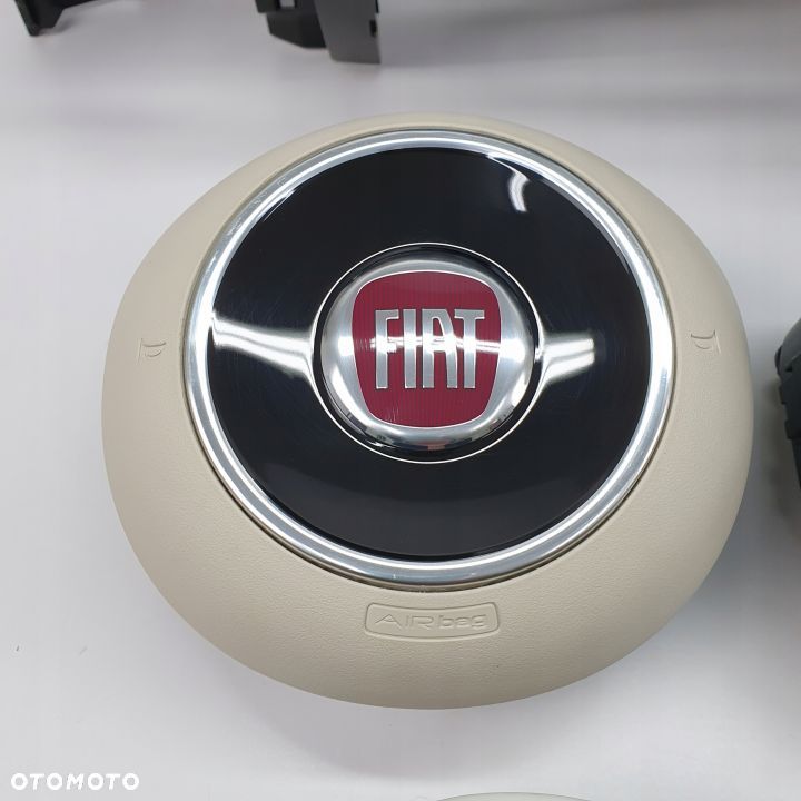 FIAT 500 LIFT DESKA ROZDZIELCZA KONSOLA KOKPIT PULPIT PODUSZKI AIRBAG AIR BAG PASY KIT SET - 9
