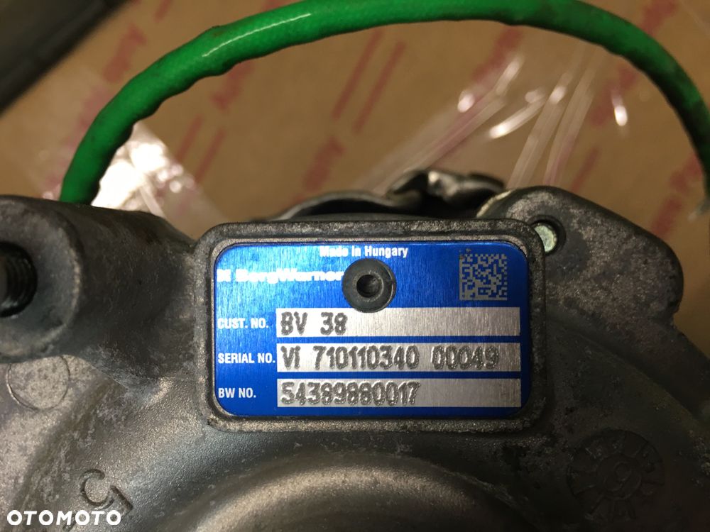 Nissan Qashqai j11-Renault 1.6 DCI R9M Turbosprężarka 54389880017 - 2