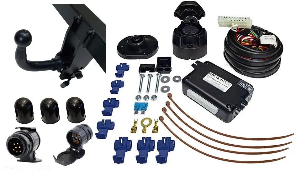 HAK HOLOWNICZY Z KULĄ WYPINANĄ POZIOMO ZA POMOCĄ DŹWIGNI +MODUŁ13PIN BMW X1 F48 - 2