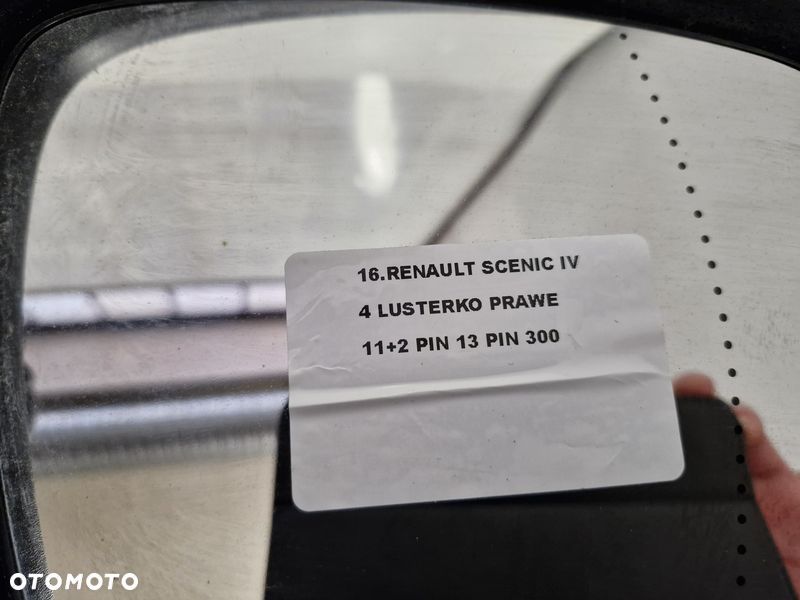 RENAULT SCENIC IV 4 LUSTERKO PRAWE 11+2 PIN 13 PIN - 10
