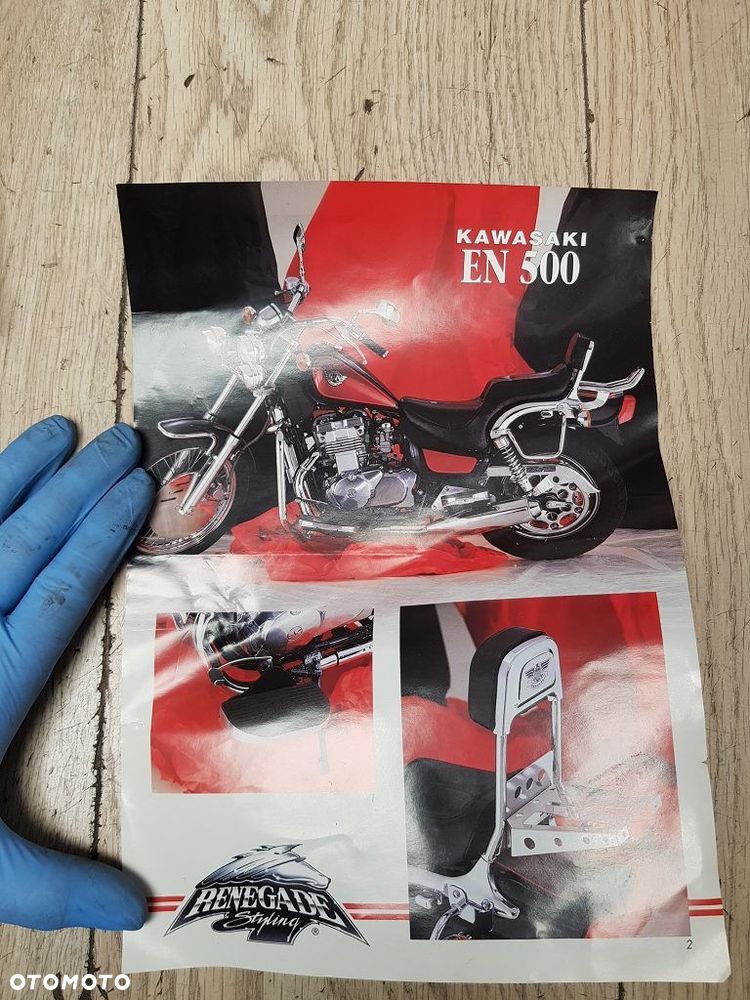 Wysoki stelaż oparcia pasażera Kawasaki EN500 - 10