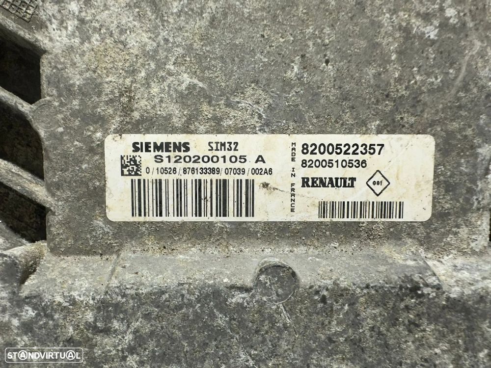 .Centralina Motor Original Siemens GM Renault 1.2i 16V D4F740 / 706 / 764 8200522357 2005 - 2014 - 8