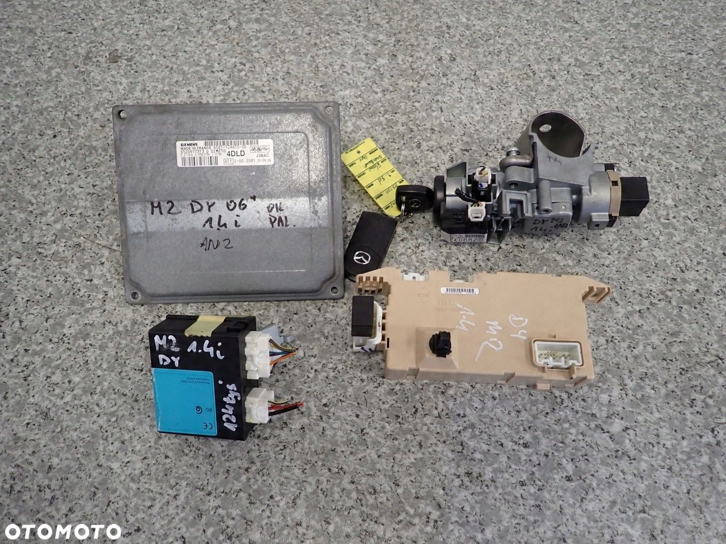 MAZDA 2 II DY KOMPUTER STACYJKA ZEGARY ZESTAW 6S61-12A650-GD - 2