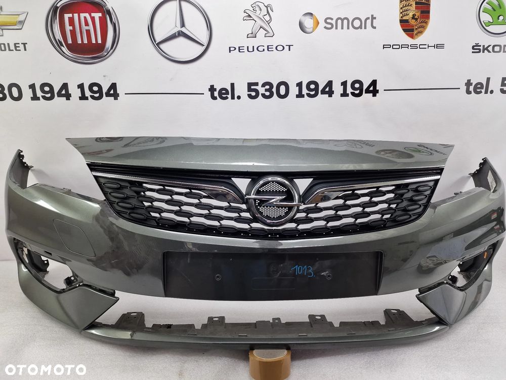 OPEL ASTRA K V 5 LIFT 18- ZDERZAK PRZEDNI PRZÓD + KOMPLETNA ATRAPA , BEZ PDC I SPRYSKÓW , NR 39130492 , NR AUKCJI NZ1013 - 1