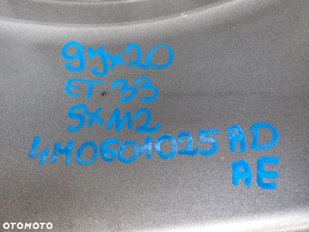 FELGI ALUMINIOWE AUDI  9JX20  ET 33  5X112  4M0601025 AD/ AE - 8