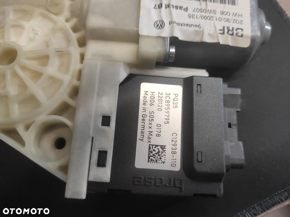 SILNICZEK MODUŁ DRZWI SZYBY TYLNY LEWY 3C8959795 VW PASSAT B7 CC LIFT SPRAWNY WYSYŁKA !!!! - 2