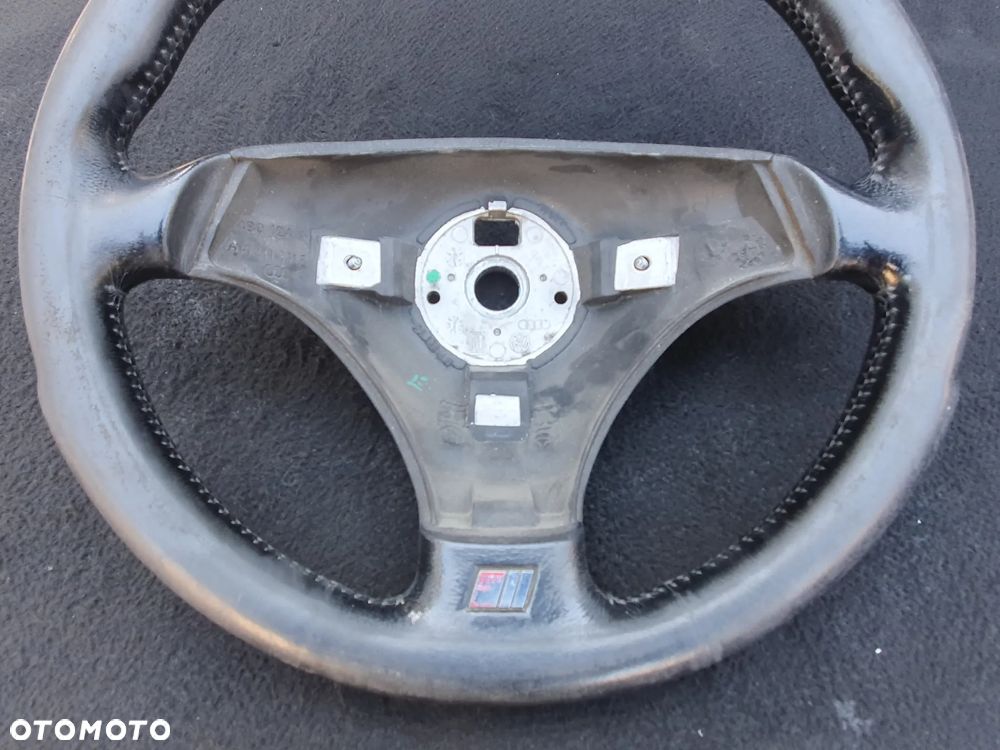 KIEROWNICA S-LINE AUDI A4 B5 A6 C5 SKÓRZANA TRÓJRAMIENNA KOMPLETNA PODUSZKA AIRBAG ORYGINAŁ 4B0124A 4B0419091E 8D0880201H - 6