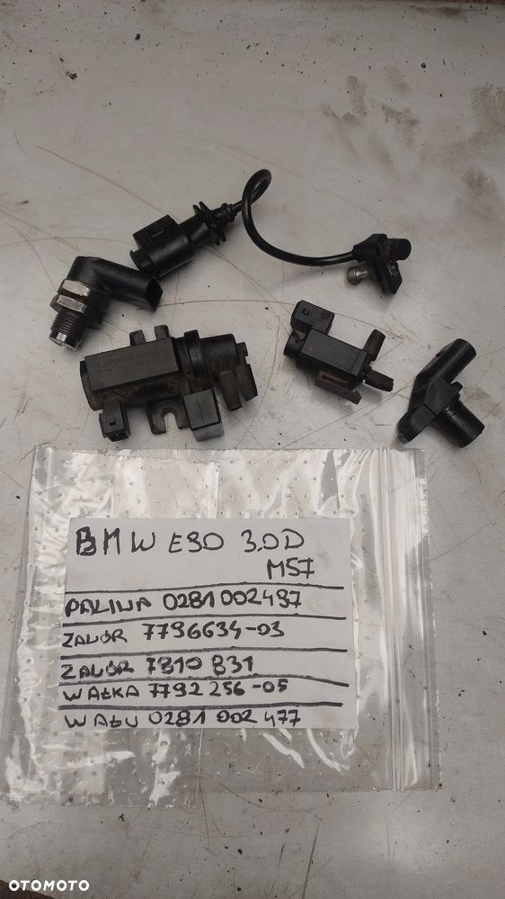 BMW E60 E90 M57  3,0d czujnik walu walka zawór podciśnienia  regulator paliwa - 1