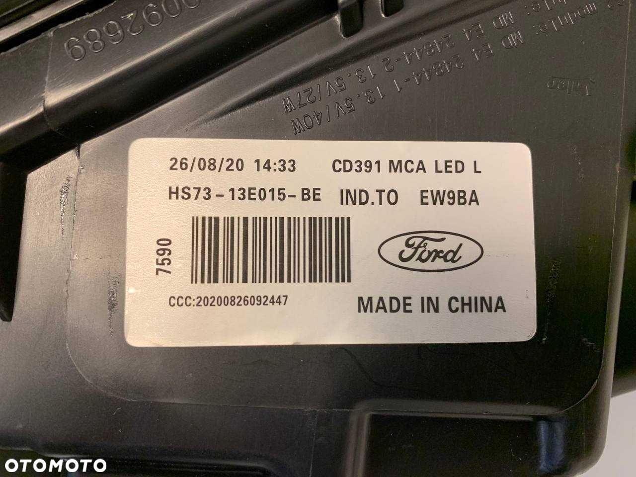 Prawa / Lewa Lampa Reflektor FORD FUSION 2019+ Full Led Europa - 8