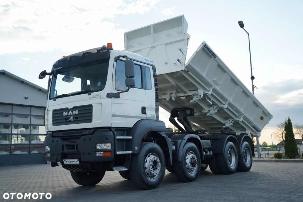 MAN TGA 35.480 / 8x6 / WYWROTKA 2 STRONNA / HYDROBURTA / MEILLER KIPPER / MANUAL / KAMERA - 2