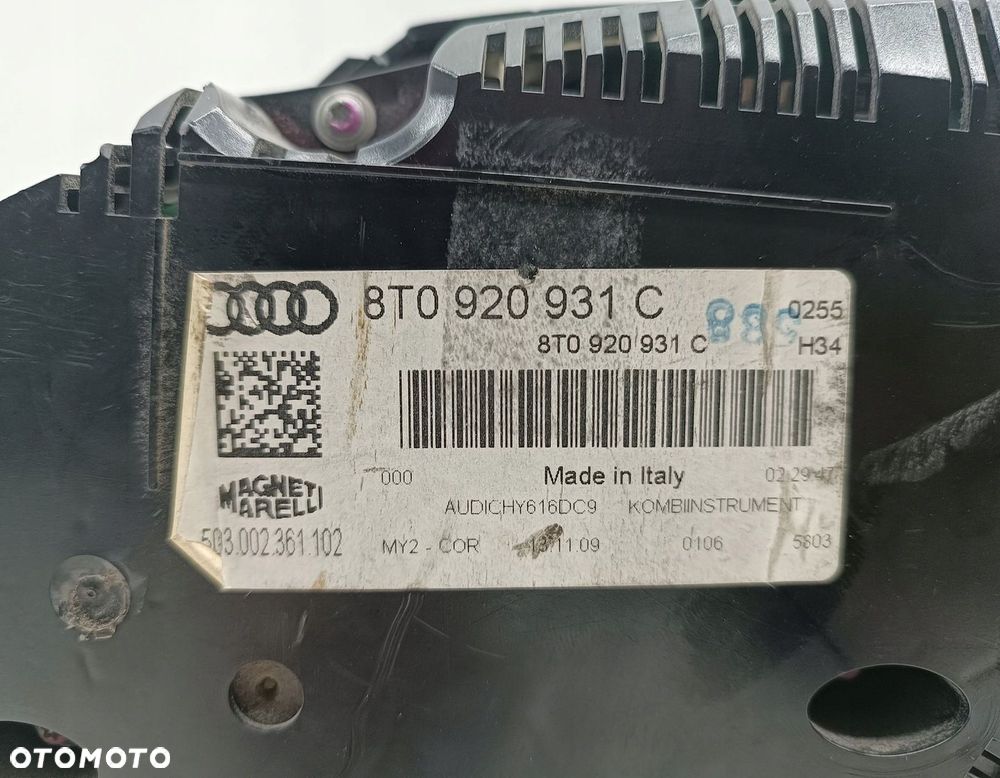 ZEGARY LICZNIK AUDI Q5 8R 8R0920931C - 6