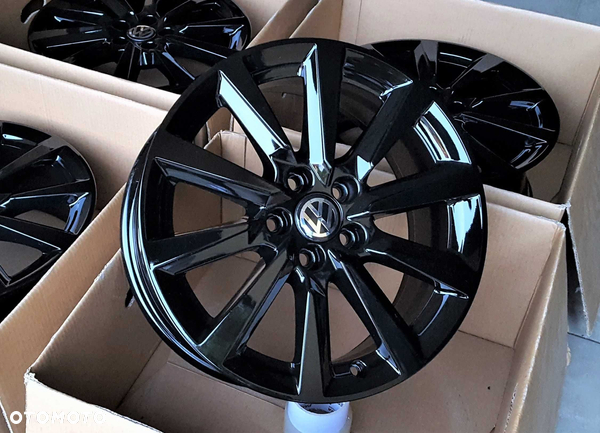 Alufelgi 16 5x100 VW T-Cross Polo Taigo Golf IV New Beetle Czarne 480#