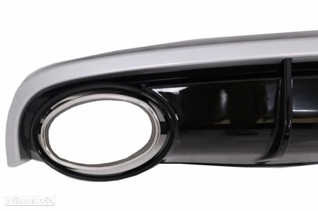 Difusor com Ponteiras Audi A7 4G8 (2010 a 2014) Look RS7 - 4