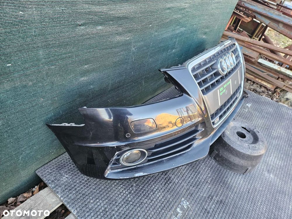 Zderzak Przód Przedni S-Line Czarny Spryski Xenon Czujniki PDC Atrapa Gril Kratki Halogeny Audi A4 B8 Sedan Kombi 08r - 4