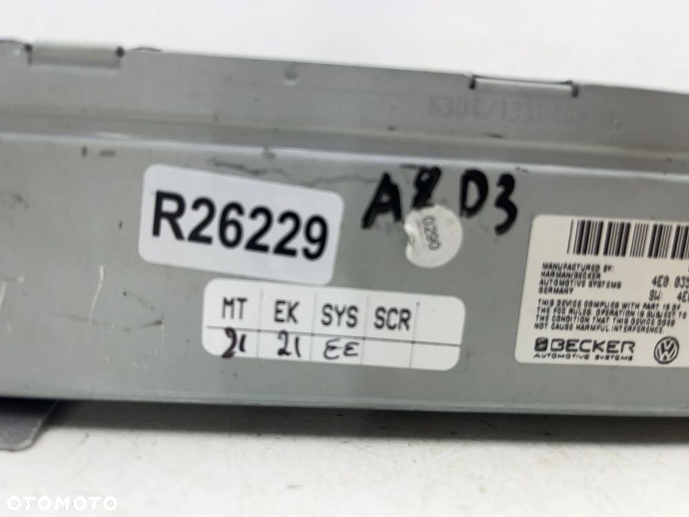Moduł Radia Audi A8 D3 02-10r. sterownik wzmacniacz radia tuner 4e0035541b - 9