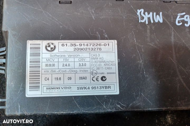 Modul confort 9147226 9147226-01 9147226 9147226-01 BMW Seria 3 E90 [ - 3