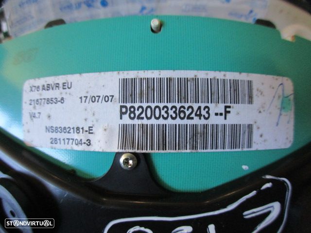 Quadrante 8200336243F RENAULT KANGOO I EXPRESS FASE 2 2007 1.5DCI 70CV 4P BRANCO KM/H  DIGITAL - 5