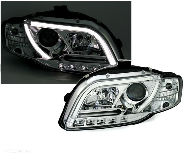 Lampy Reflektory AUDI A4 B7 05-07 LED TUBE - 2