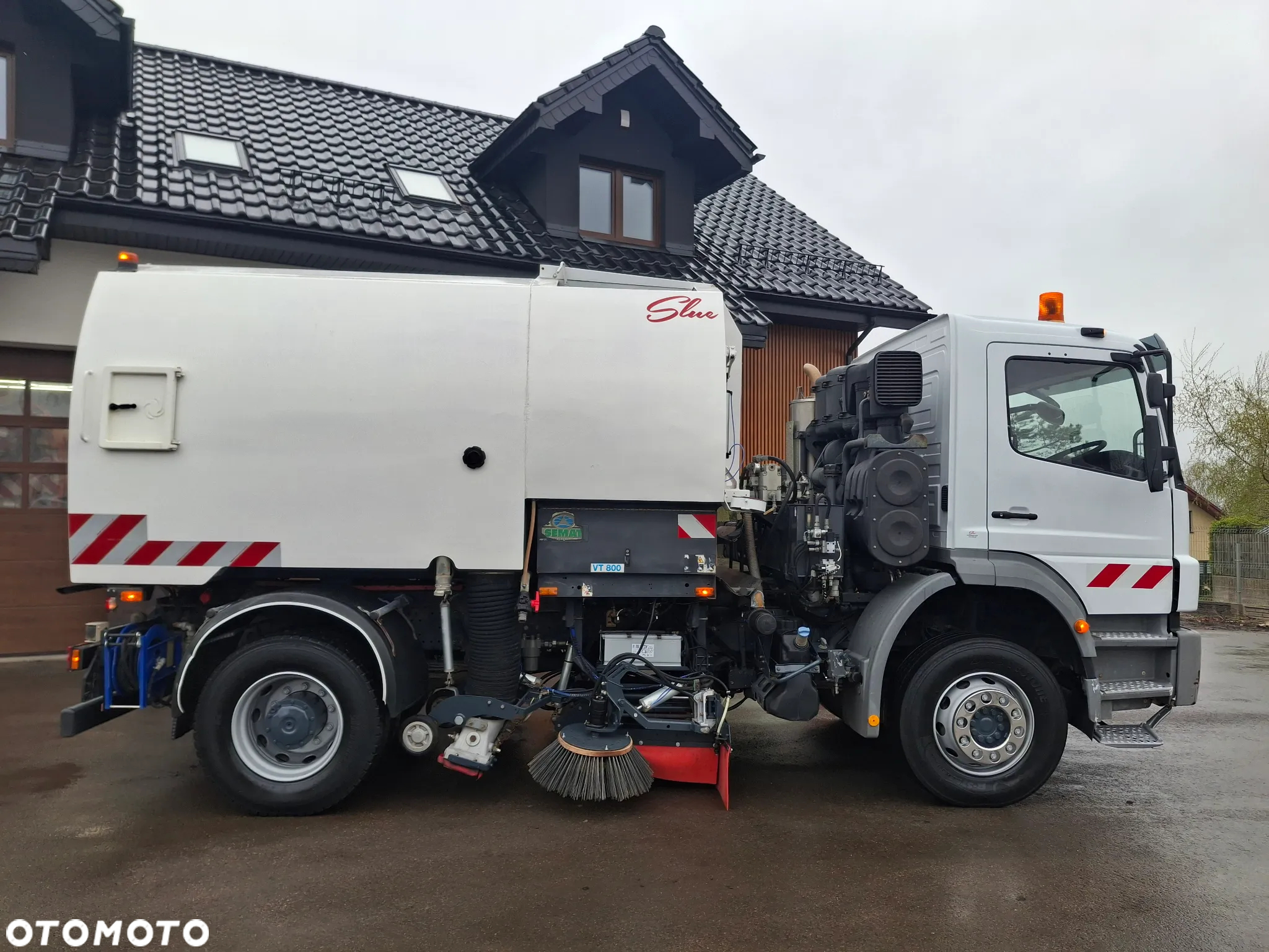 Mercedes-Benz Axor 1829 Zamiatarka Johnston 2 Silniki Szczotki L/R Karcher Listwa Ciśnieniowa - 5