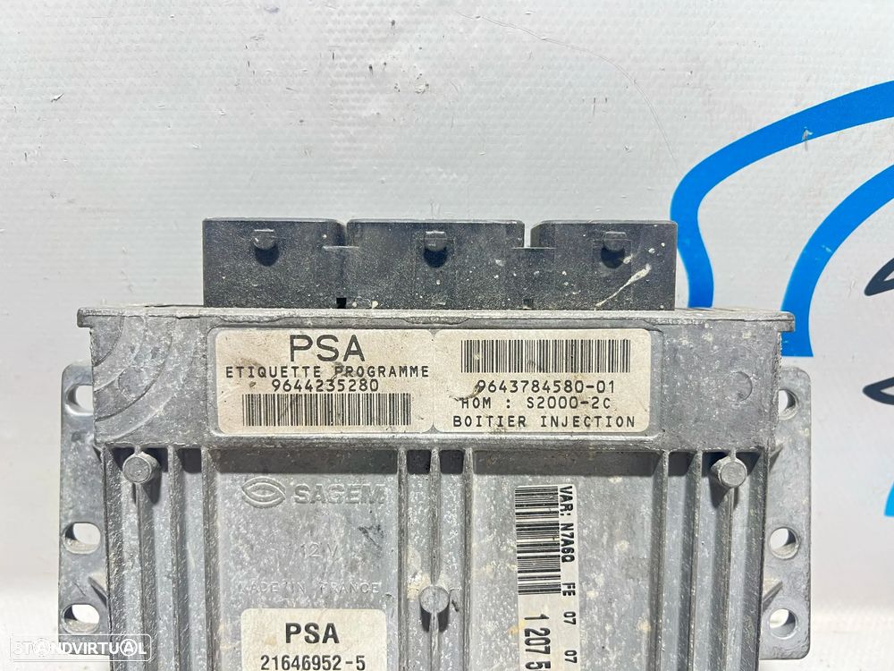 .Centralina Original Motor Sagem PSA Citroen Xsara NFU 1.6i 16v 9643784580 / S2000-2c - 2