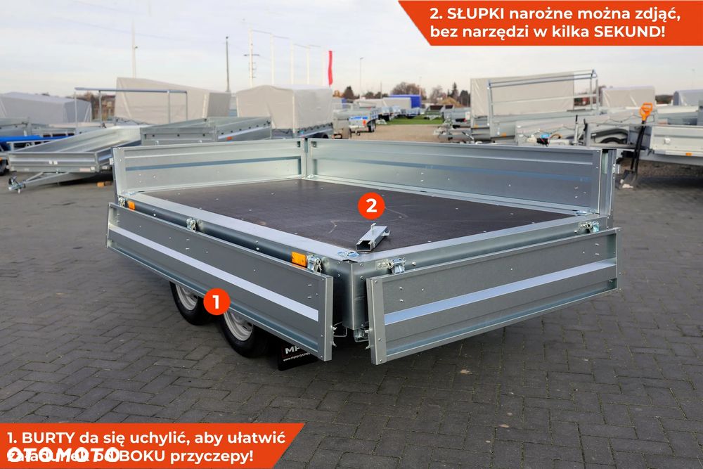 Neptun Przyczepa Neptun Nordica N7-263 2 BaseLine [GN287] Koła pod spodem pod skrzynią NOWA Bardzo SOLIDNA 263 x 145 cm 263x145 - 3