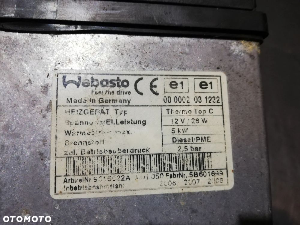 Audi Q7 4L Ogrzewanie postojowe Webasto 1301941B - 3