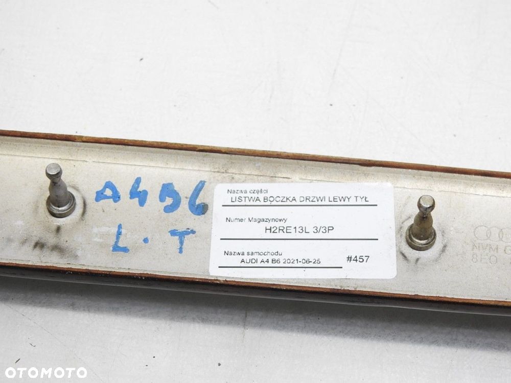 LISTWA DRZWI LEWY TYŁ AUDI A4 B6 - 6