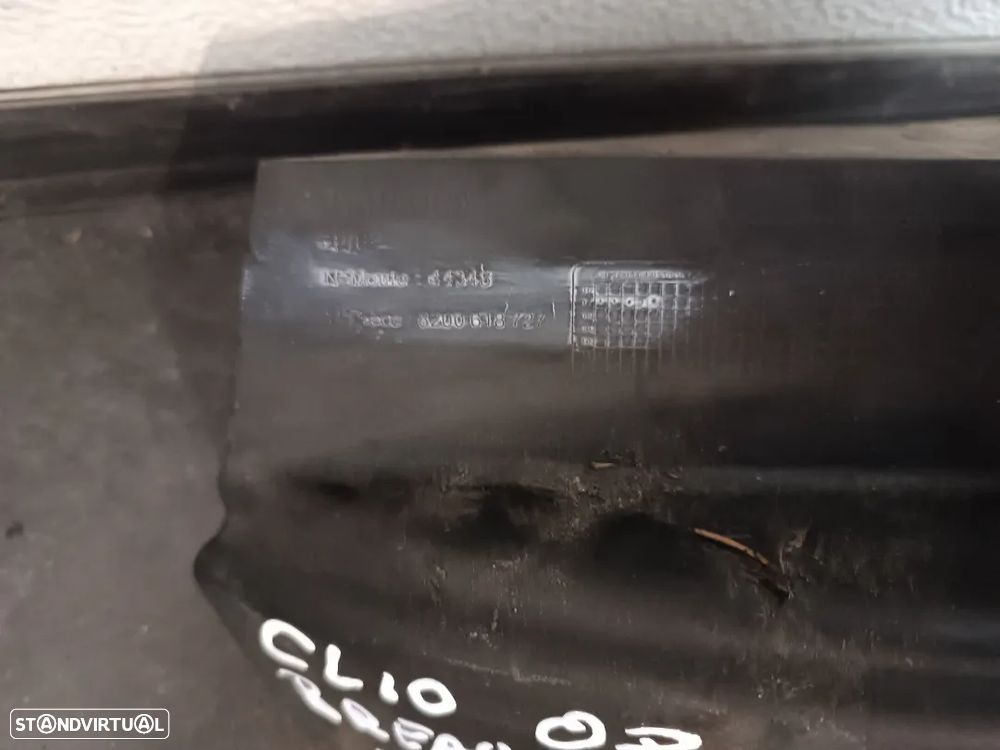 REFORÇO DO PARA-CHOQUES TRAS RENAULT CLIO GRANDTOUR BREAK 8200618727 - 2