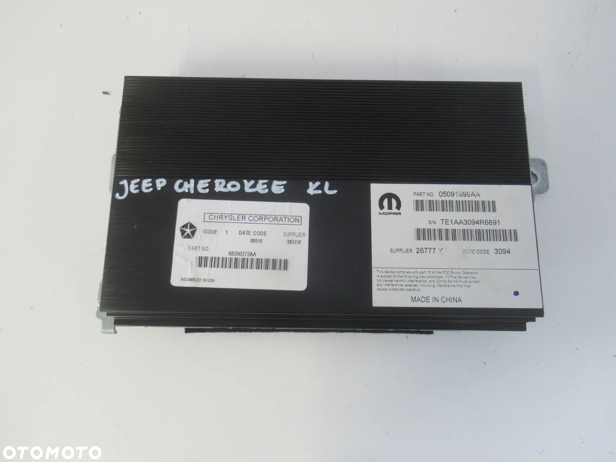 WZMACNIACZ AUDIO JEEP CHEROKEE KL V 2.0D 68200272AA 2013-2018 - 1