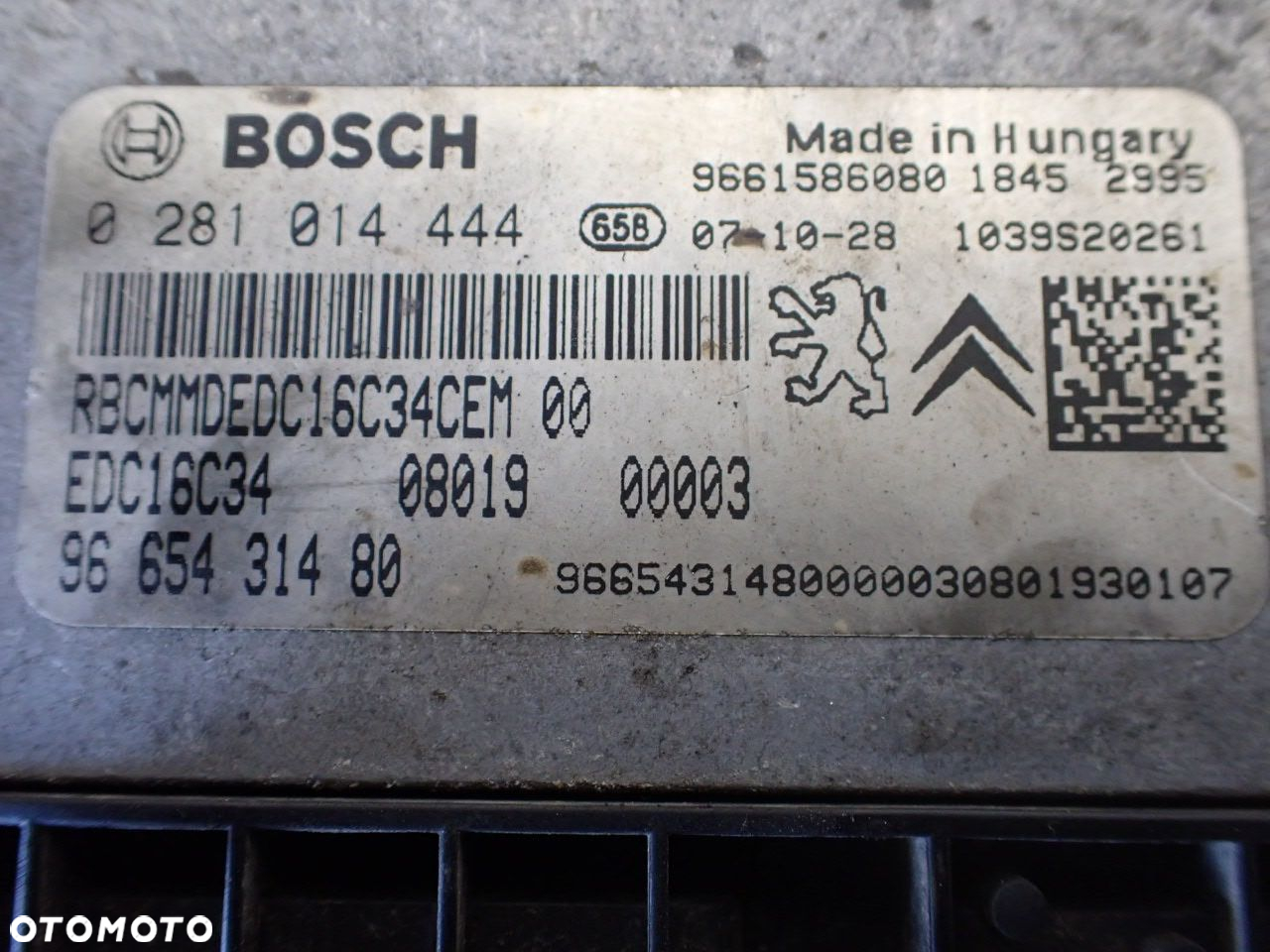 KOMPUTER SILNIKA CITROEN NEMO 1.4 9665431480 - 3