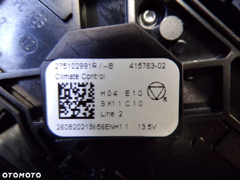 PANEL KLIMATYZACJI RENAULT ZOE I LIFT / II 275102991R - 3