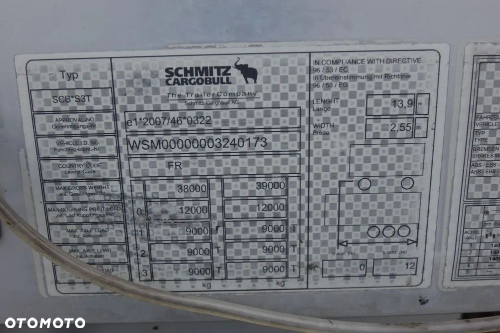 Schmitz Cargobull FIRANKA / VARIOS / OCYNK / OSIE SCHMITZ / NOWE PLANDEKI / DACH PODNOSZONY - 29