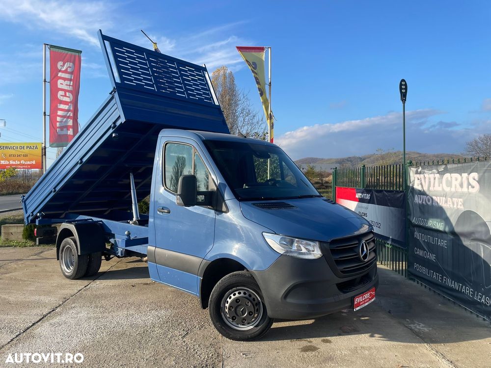 Mercedes-Benz Sprinter BASCULABIL AXA DUBLA SPATE Bena 3.8 m - 1