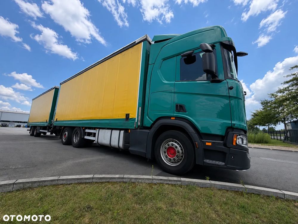 Scania R450 Jumbo + Przyczepa Rufa | 2019 | 499 500 km | Zestaw 38 EP | Retarder | Oś skrętna - 4