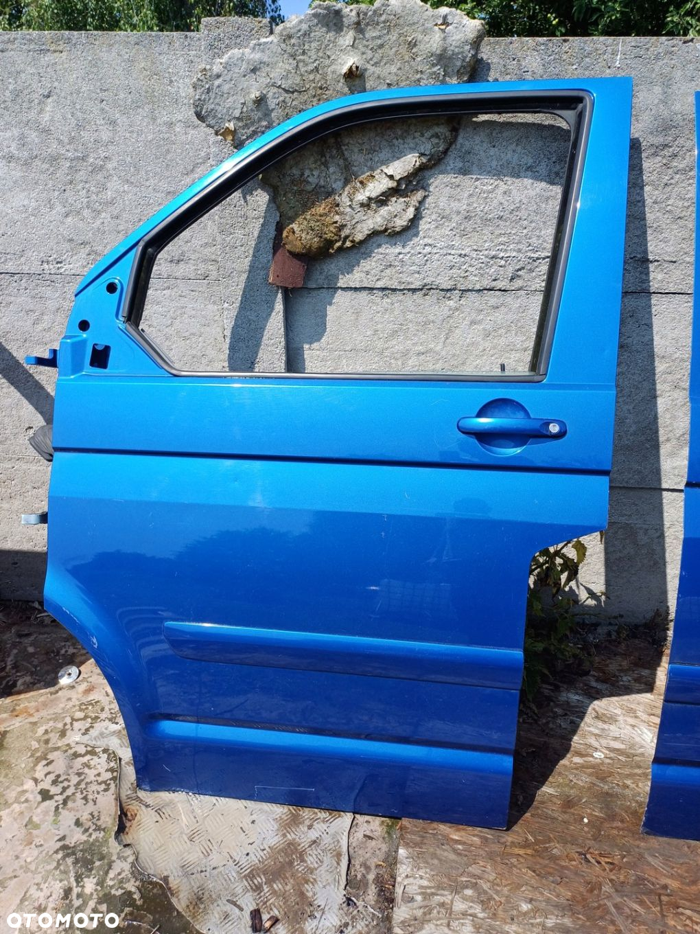 Drzwi LEWE przód Vw Transporter Multivan T5 T6 IDEALNE 06r. niebieski GOŁE - 4