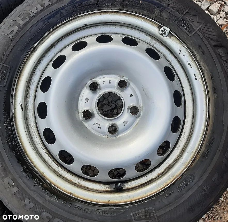 4x Felga koła felgi stalowe VW Caddy Touran Audi Seat Skoda 5x112 2K0601027B 6J15H2 ET47 - 3