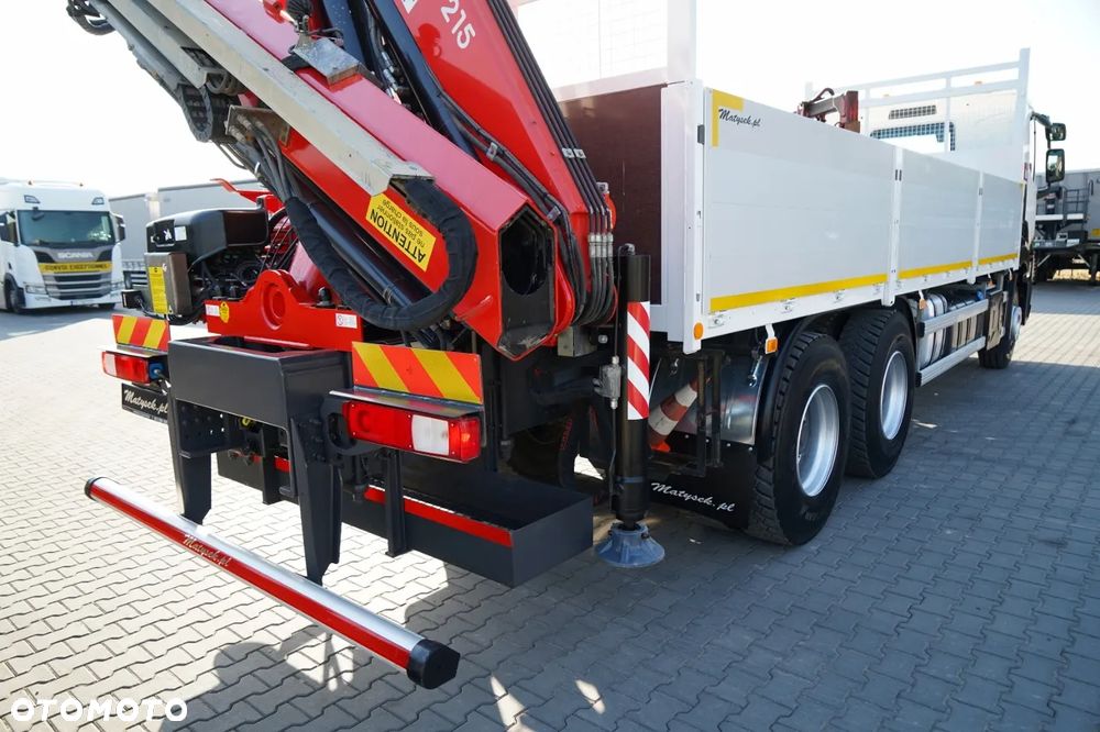 Renault C 430 / 6x4 / SKRZYNIOWY 7,2 M + HDS FASSI F215A / WYSÓW 10 M / STEROWANIE RADIOWE / WIDŁY / ROTATOR - 18