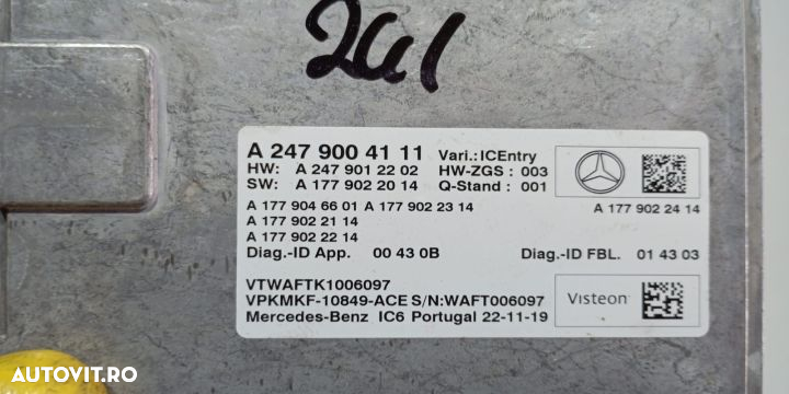 Unitate control instrument cluster A2479004111 Mercedes-Benz B-Class - 2
