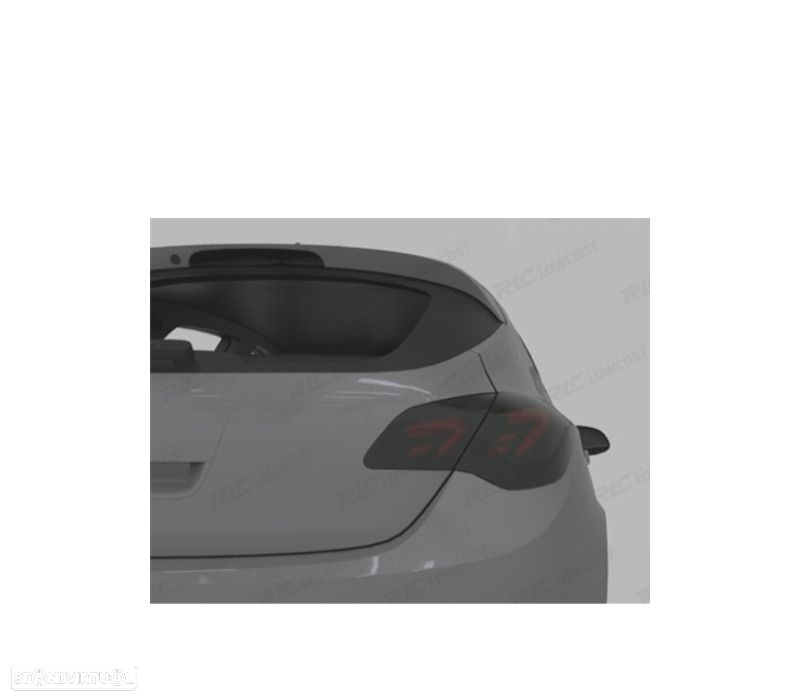 CONJUNTO DE FAROLINS CARDNA PARA OPEL ASTRA J 09-15 VERMELHO FUMADO - 3